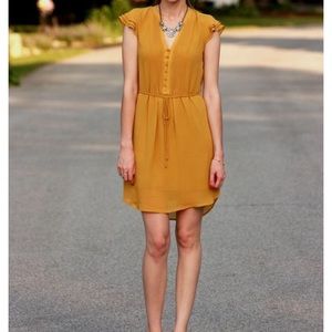 H&M mustard yellow dress💛